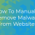 How To Manually Remove Malware From Websites